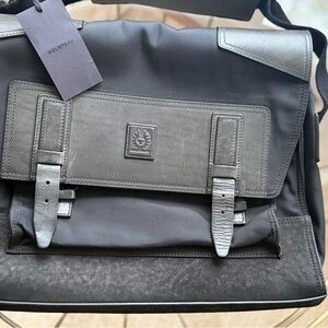 Belstaff Black Messenger Bag